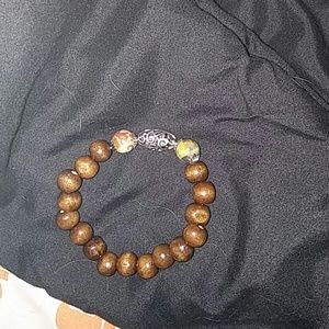Beautiful wooden bead healing bracelet